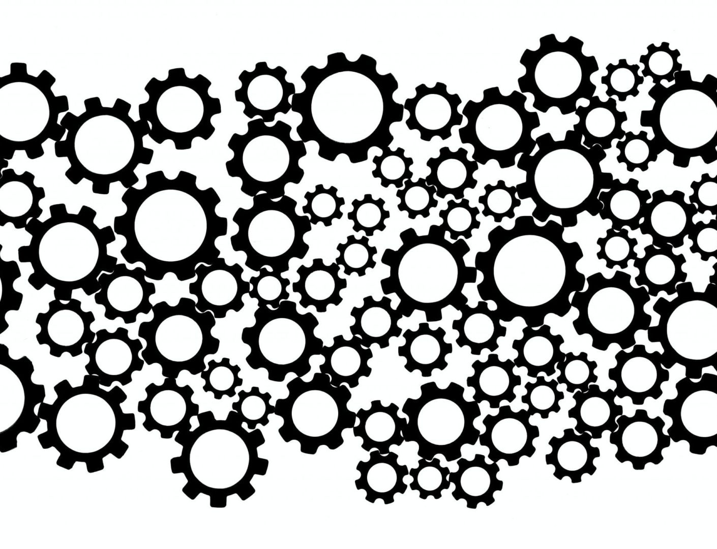 black and white polka dot illustration